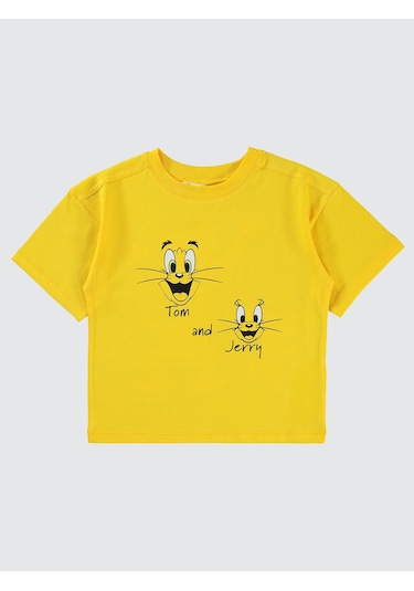 Tom And Jerry Erkek Çocuk Tişört 2- 5 Yaş Sarı