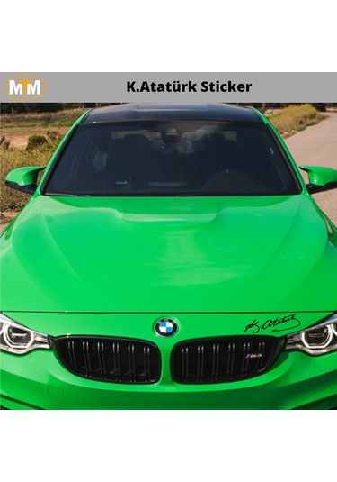 Kemal Atatürk Oto Sticker 15 Cm