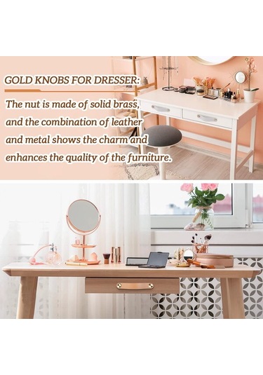 4 Adet Deri Mobilya Kulpu, Dolap Kapı Kolu Deri Çekmece Kulpu, Dolaplar İçin Antika Mobilya Kulpu, Şifonyer Koyu Kahverengi, Tek Delikli