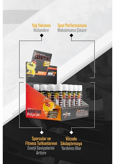 Nowup Nutrition L-Carnitine / Lemonade 25 ML x 20 Adet