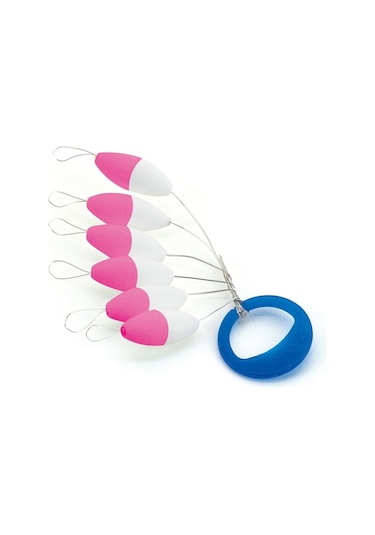 Float Oval 7x15mm White/pink 6 Yüzdürücü Stoper