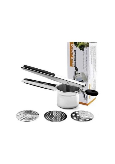 Fastbuy Patates Ricer El Basın Limon Portakal Karpuz Gümüş Renk Farklı Boyutlar İçin Gümüş