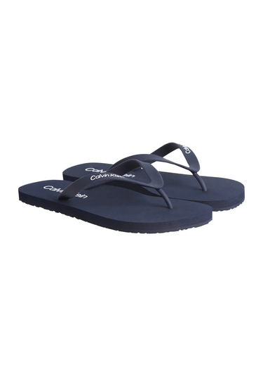 Erkek Ck Flıp Flop Rubber Parmak Arası Terlik - Lacivert Lacivert