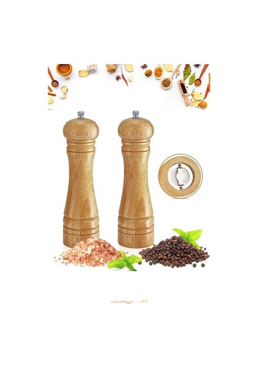 Ahşap Baharat Tuz Öğütücü Değirmen Tuzluk Baharatlık 1 Adet