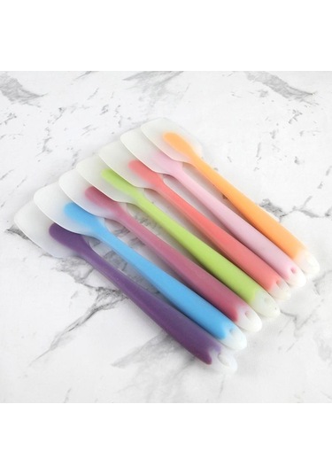 Kırmızı 1 Adet Mutfak Silikon Spatula Krem Pişirme Spatula Mini Saydam Isıya Dayanıklı Kazıyıcı Pişirme Gereçleri Krep Omlet İçin Kullanın