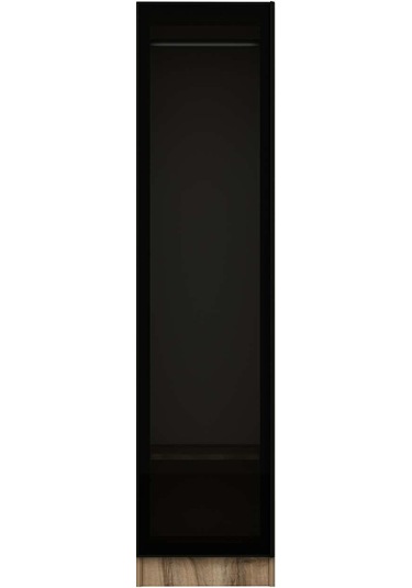 Minar Kale 1 Kapaklı Dolap Dore - Füme Cam 190cm Ceviz