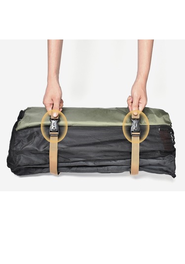 Homyl Seyahat Bagaj Sabitleme Kayışı Ambalaj Kemeri Çantası Haki