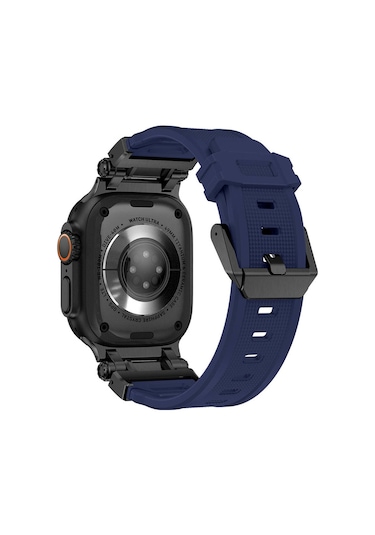 Watch 42mm Krd-101 Titanyum Metal Başlıklı Silikon Kordon