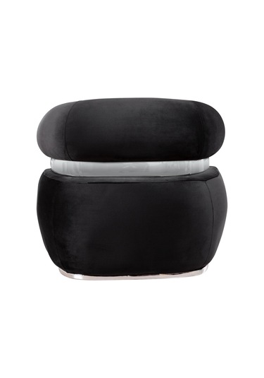 Miss Worble Fox Pofuduk Berjer Tekli Koltuk Siyah