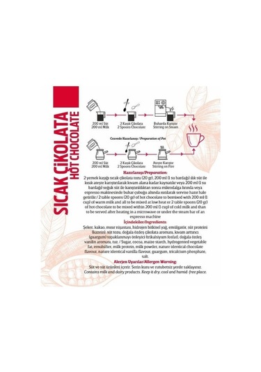 Oze Sıcak Çikolata Tozu 6 x 1 KG