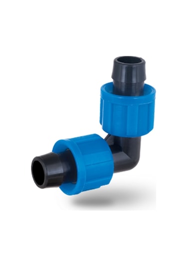 Ters Kilitli 20 X 20 Damla Sulama Dirsek Somunlu 100 Adet