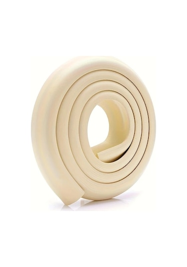 Chuangyinshop Beige 78.74 Inç L Şekilli Köşe Koruyucu, Masa Ve Duvar Çarpışma Önleyici Şerit Bej