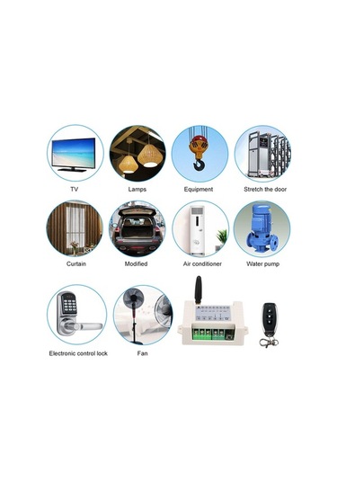 Pazly Ac85-250v 10a 2k 433mhz Rf Motor Kumanda Modül + 1 Kumanda, İleri/geri, Yukarı/aşağı, Dur Diğer