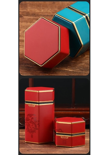 Suntek Magideal Gevşek Çay Kutuları Vintage Saklama Kavanozları B