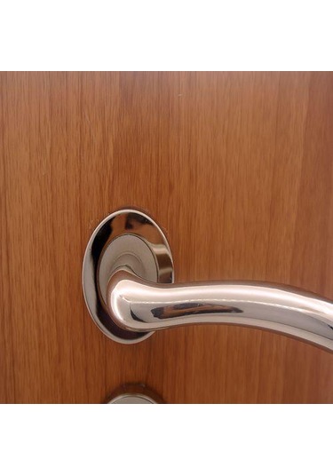 Marmara Kapı Kolu Nikel Saten Rozetli