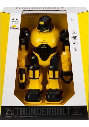 Oyuncak Robot Thunderbolt Sesli Ve Işıklı Robot 25 Cm Oyuncak
