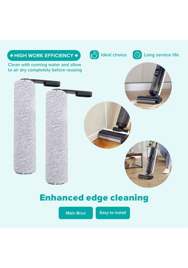 Leasetake Tineco Floor One S5 Kablosuz Islak Ve Kuru Elektrikli Süpürge İçin Silindir Fırça Ve Elektrikli Süpürge Filtresi