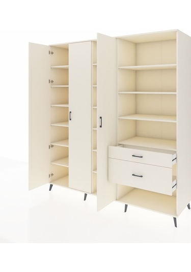 Kronos Dolap 16 Raflı 2 Çekmeceli 3 Kapaklı 220x59x243 Aytaşı-aytaşı/aytaşı Aytası/aytası