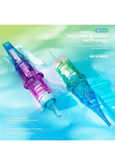 Wjx Ultimate Cartridges - 1018 Rl Round Liner Long Taper - Kartuş Dövme İğnesi