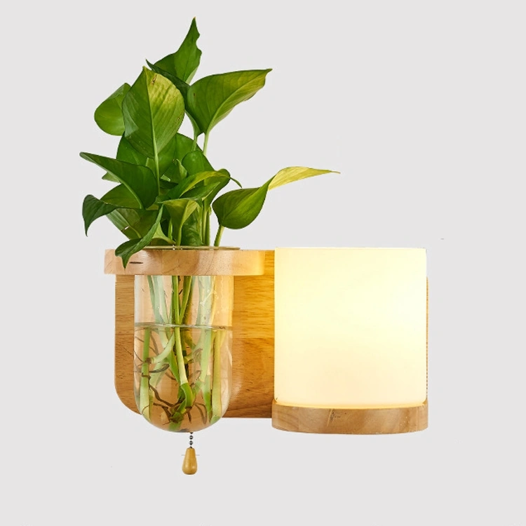 Ahşap Duvar Lambası For 12w White Light Diğer Sarı