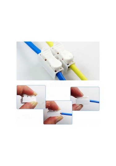 Mandallı Vidasız Klemens Basmalı Tip 3 Lü 3 Pin 50 Adet