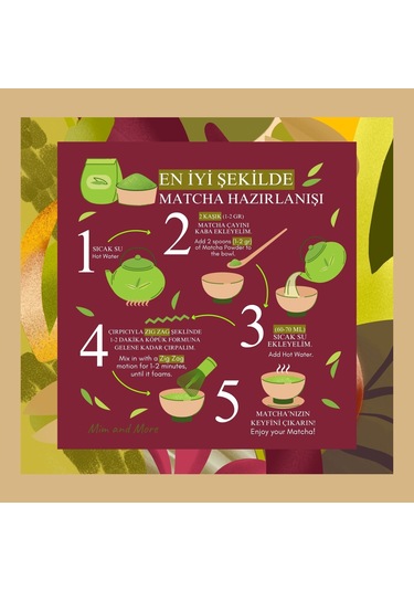 Mim and More Pistachio Matcha Antep Fıstığı Aromalı 50 G