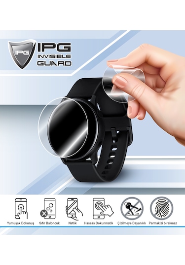 Garmin Instinct 3 Tactical Edition 50mm İle Uyumlu Ipg Hydrogel Ekran Koruyucu 2 Adet