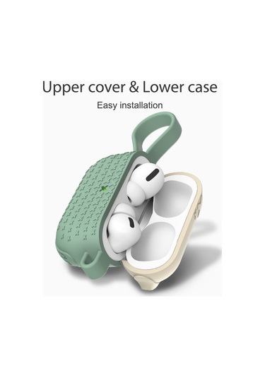 Honmex Airpods Uyumlu Pro İçin Silikon Korumalı Depolama Kutusu - Su Geçirmez, Darbeye Dayanıklı, Şarj Portu Erişimi Kolay - Siyah Airpods Uyumlu Dahil Değil Diğer