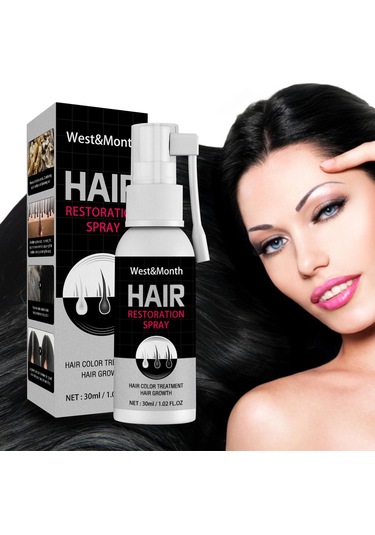Hızlı Saç Büyüme Spreyi Restorasyon Siyah Saç Anti Saç Dökülmesi Gri Saç Tedavi Serumu Beyaz Saç Onarım Saç Büyüme Ürünleri