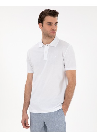 Pierre Cardin Erkek Beyaz Tişört Basic 50302561-vr013 Beyaz