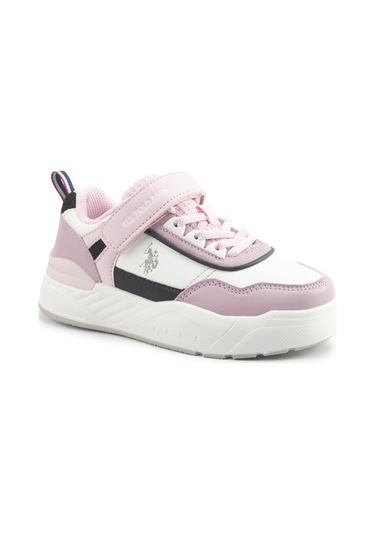 U.s. Polo Assn. George Jr 5pr Beyaz Kız Çocuk Sneaker 000000000102020817 Beyaz-Pudra