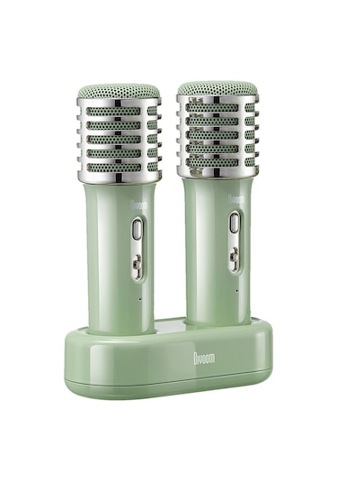 Divoom SongBird-HQ Çift Karaoke Mikrofonlu 6 Ses Efektli 50 W Taşınabilir Bluetooth Hoparlör