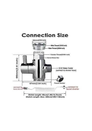 Novahub 4 Adet Ev Banyo Lavabo Musluğu Püskürtücü Seti, Duvara Montaj Kolay Kurulum, Uzatma, Meme Duş, Vantuzlu Diğer