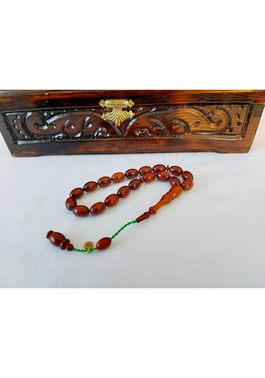 Soma Tesbih Muhammed Gazyğc İmzalı 19 Habbeli Maskot Yılan Ağacı Tesbih 9x13