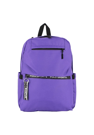 Mor Okul Sırt Çantası Ortaokul Lise Geniş İç Hacim Su Geçirmez Kumaş Yandan Cepli Mor