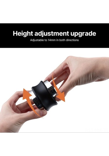 Novahub 51mm/53.3mm Paslanmaz Çelik Kahve Dağıtıcı Ve Sıkıştırıcı - Gümüş - Ayarlanabilir Yükseklikli Gümüş