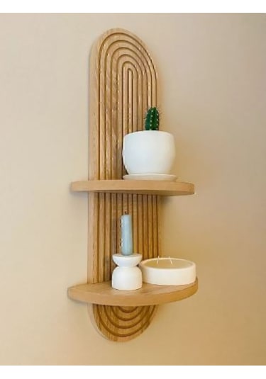 Semplice Duvar Rafı Kahverengi