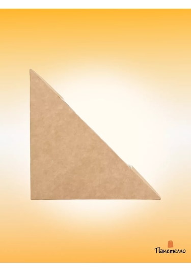 Paketello Sandviç Ambalajı 12,5x12,5x4cm, 50 Adet 243864532 Bej