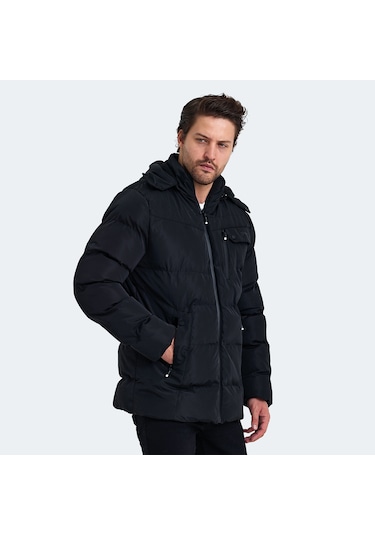 Slazenger GAJA Erkek Mont &amp; Kaban Siyah