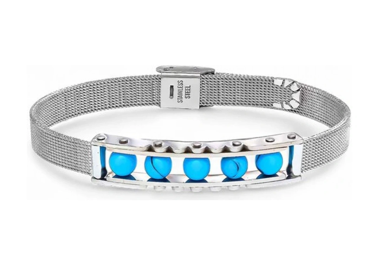 Moncuk Design Turkuaz Taş Ve Paslanmaz Çelik Bileklik 33512b23d3 Çok Renkli