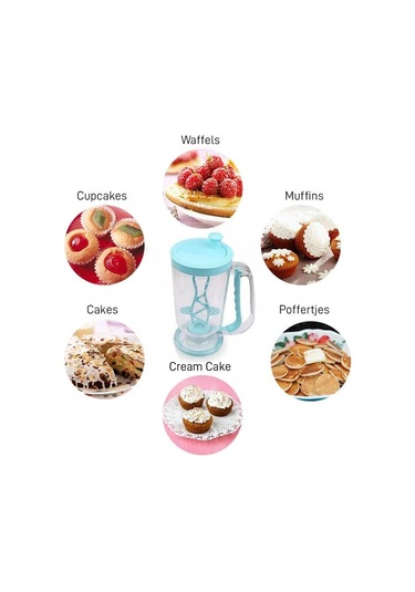 Pancake Machine Mikser Krep Makinesi Hamur Dağıtıcı Mekanizmalı Renkli