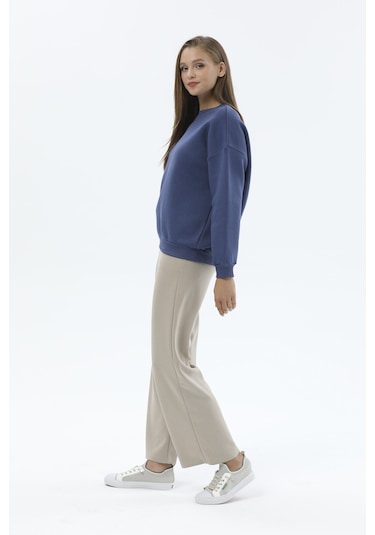 Kadın Sweatshirt 2424bs130836 Indıgo