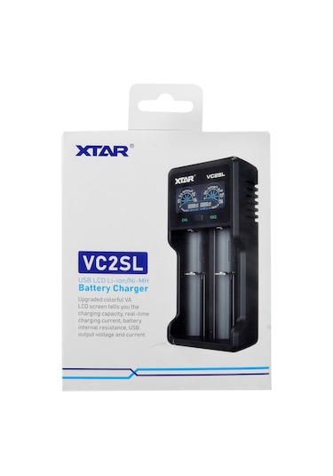 Xtar Vc2sl - Taşınabilir Lcd Ekranlı Li-ion/ni-mh/ni-cd Pil Şarj