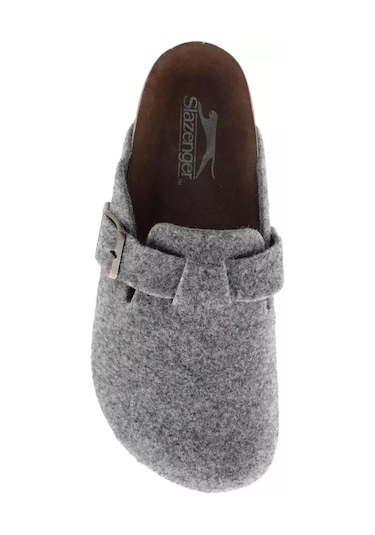 Slazenger Leo In Erkek Gri Keçe Ev Terlik Gri