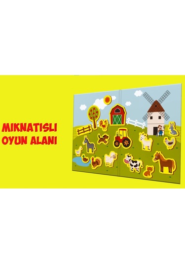 Calimera Toys Ahşap Mıknatıslı Seyahat Kitabı Çiftlik Oyunu