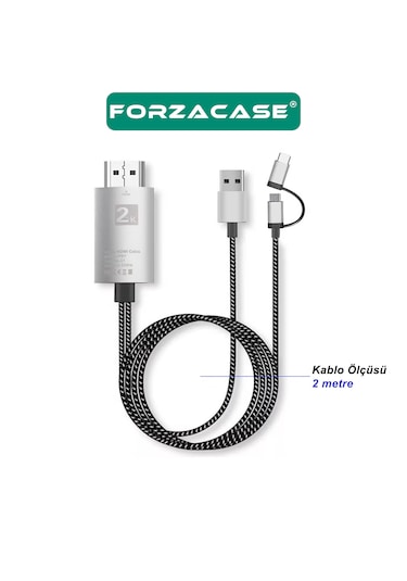 Type-c Micro Usb To Hdmı Dönüştürücü 1080p Görüntü Aktarıcı Fc975