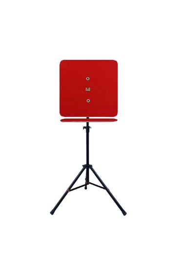 Raf Düzenekli Tripod Ayaklı Kare Dart Arkalık. Kırmızı