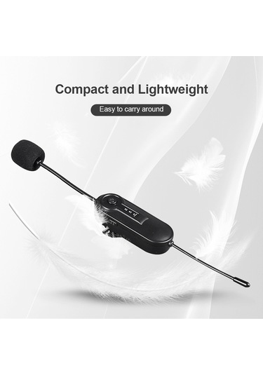 Springsun Mikrofon Uhf Kablosuz Mikrofon Klipsli Mikrofon 50m Etkili İletim Pil 3.5mm Trrs Fiş