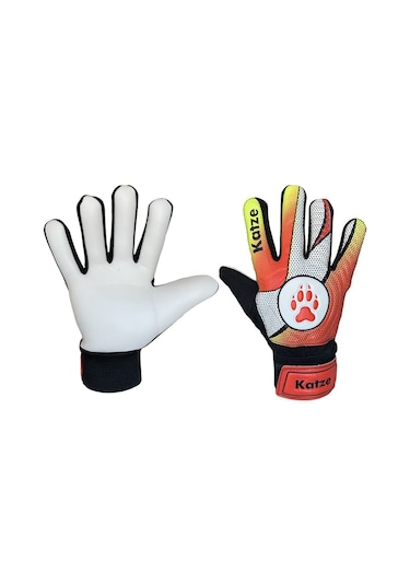 Katze Training Kaleci Eldiven Kırmızı Kırmızı - Beyaz