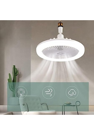 Neevoyu Led Işıklı Tavan Fanı - Sessiz Motorlu, Hız Ve Işık Regülasyonlu, 3 Renk Seçeneği, Aromaterapi Özelliği İle Yatak Odası, Oturma Odası Uygun Beyaz